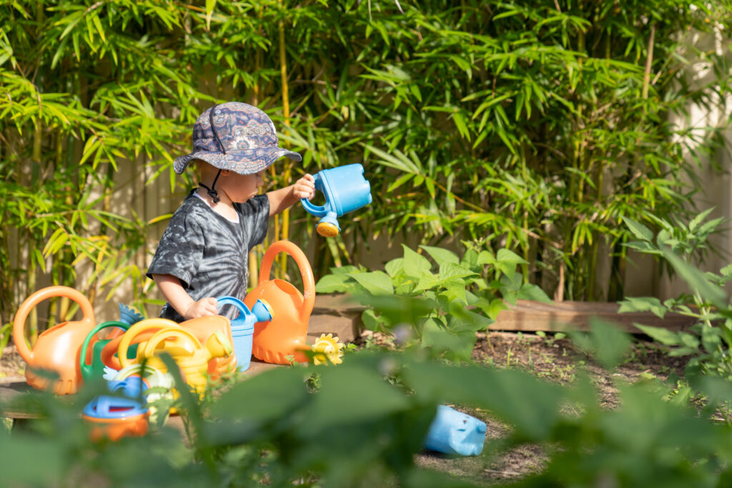 play area at growing stars montessori flinders nsw